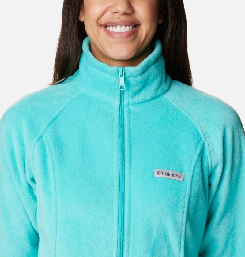 Columbia Benton Springs Full Zip Women's Fleece Jacket Turquoise | JWFLMQ-360