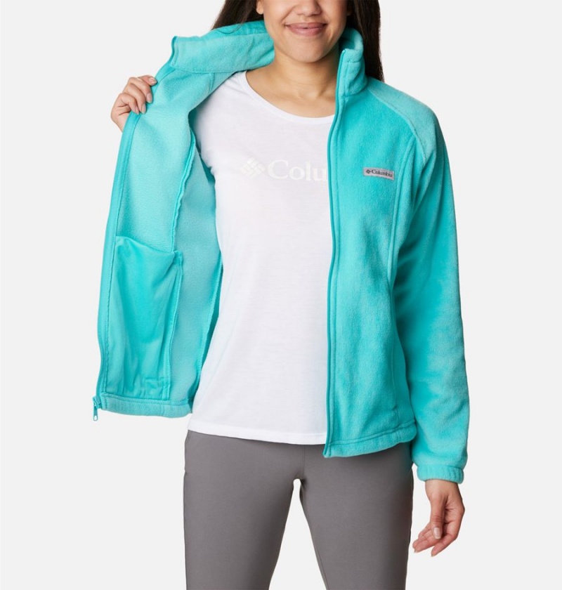 Columbia Benton Springs Full Zip Women's Fleece Jacket Turquoise | JWFLMQ-360