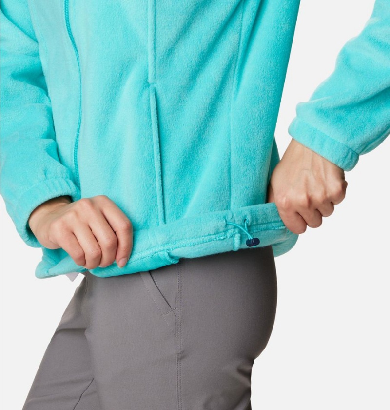 Columbia Benton Springs Full Zip Women's Fleece Jacket Turquoise | JWFLMQ-360