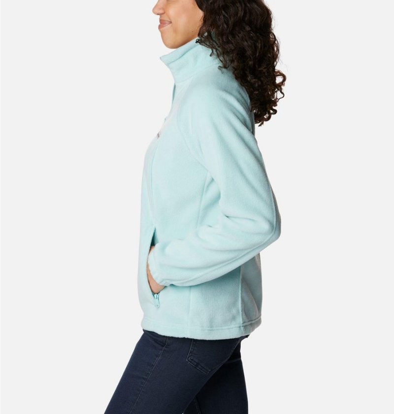 Columbia Benton Springs Full Zip Women's Fleece Jacket Turquoise | WCEKDG-894