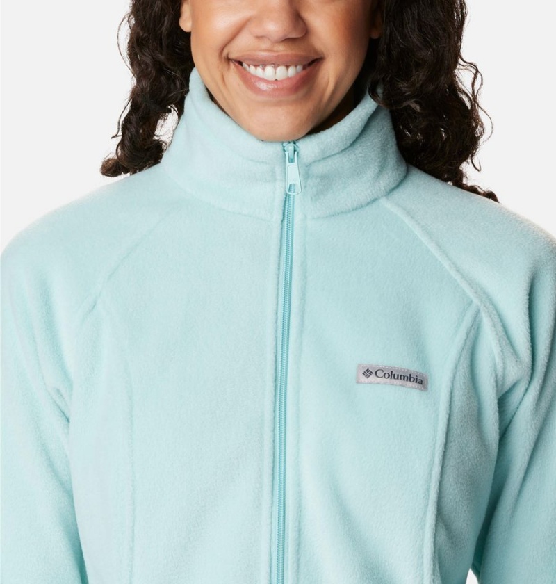 Columbia Benton Springs Full Zip Women's Fleece Jacket Turquoise | WCEKDG-894