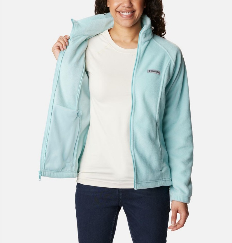 Columbia Benton Springs Full Zip Women's Fleece Jacket Turquoise | WCEKDG-894