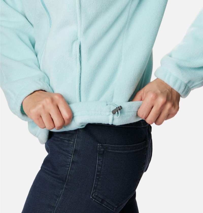 Columbia Benton Springs Full Zip Women's Fleece Jacket Turquoise | WCEKDG-894