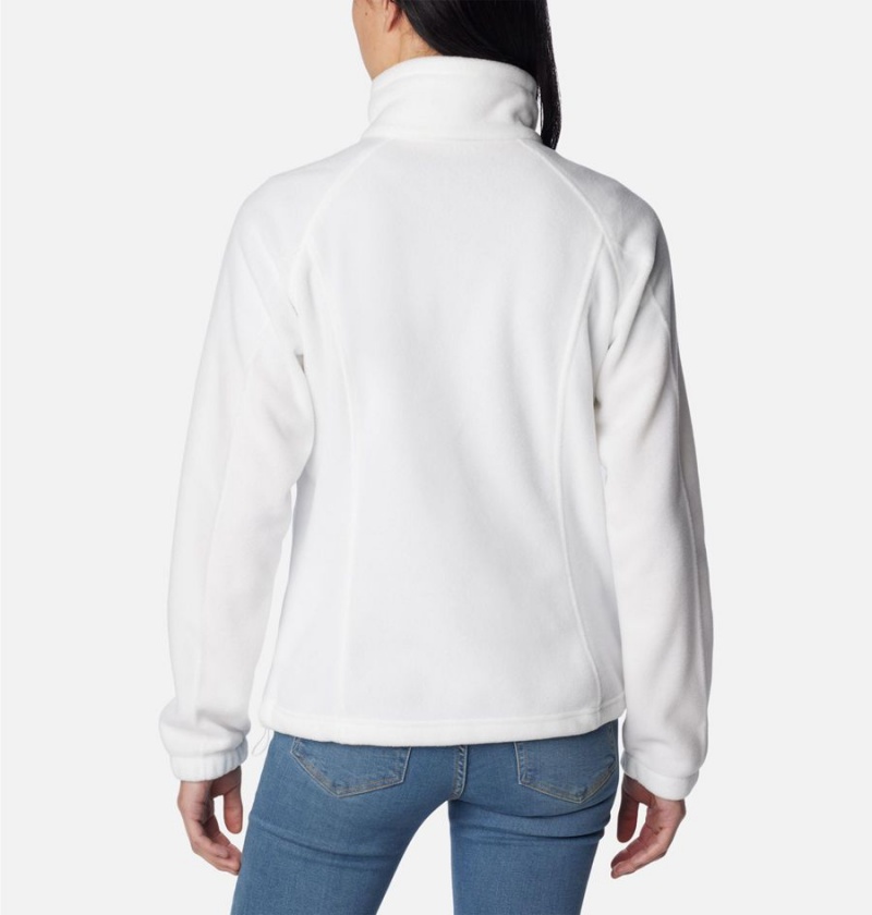 Columbia Benton Springs Full Zip Women's Fleece Jacket White | AJRIDE-531