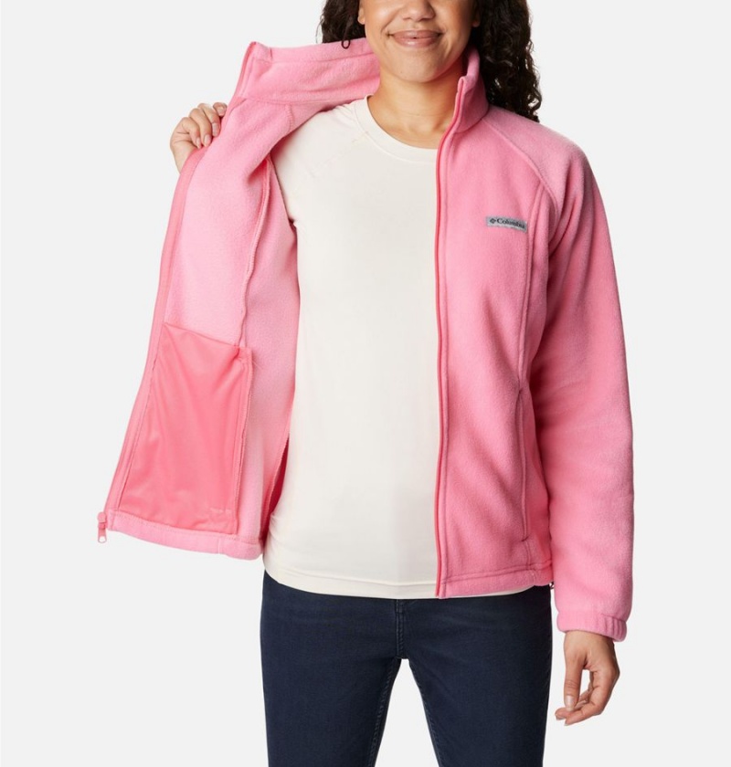 Columbia Benton Springs Full Zip Women's Fleece Jacket Pink | BPDFZJ-079