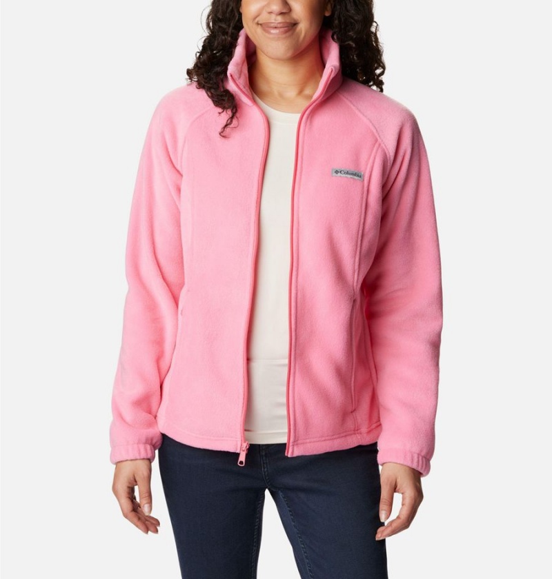 Columbia Benton Springs Full Zip Women's Fleece Jacket Pink | BPDFZJ-079