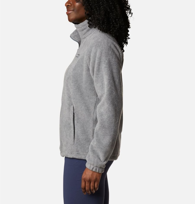 Columbia Benton Springs Full Zip Women's Fleece Jacket Grey | TPZJHN-237