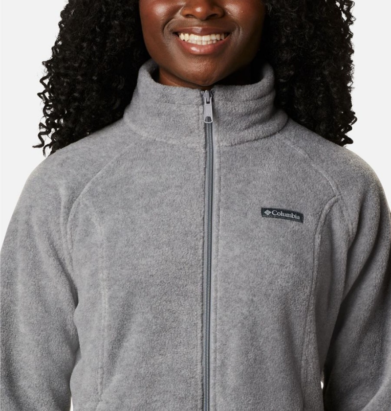Columbia Benton Springs Full Zip Women's Fleece Jacket Grey | TPZJHN-237