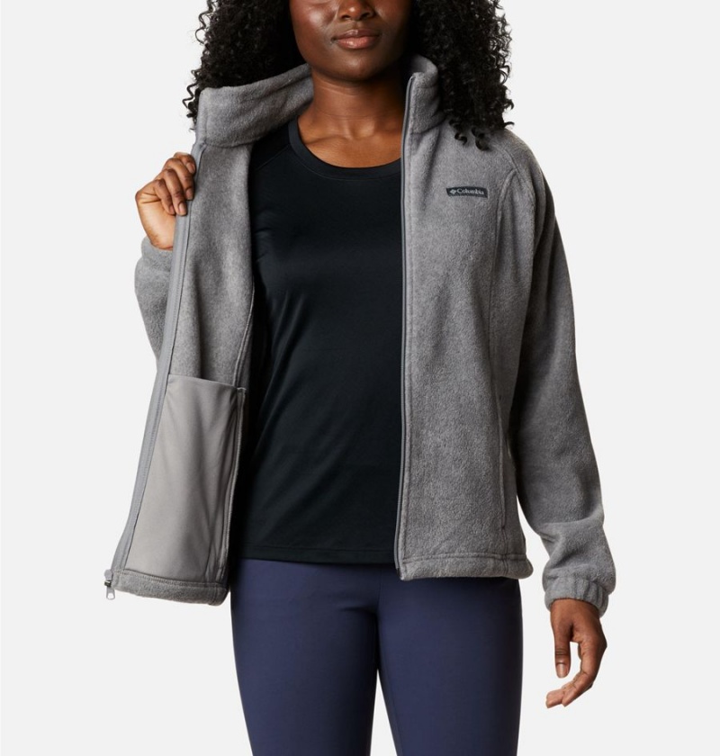Columbia Benton Springs Full Zip Women's Fleece Jacket Grey | TPZJHN-237