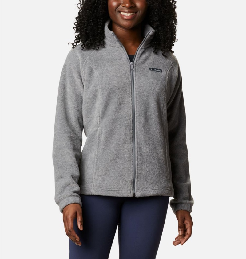 Columbia Benton Springs Full Zip Women\'s Fleece Jacket Grey | TPZJHN-237