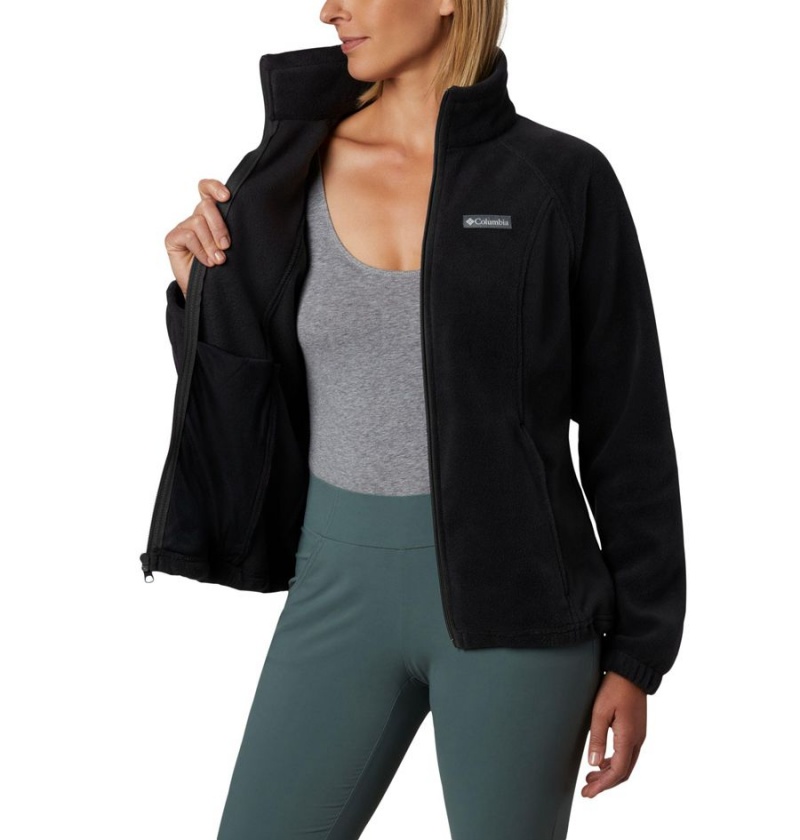 Columbia Benton Springs Full Zip Women's Fleece Jacket Black | CFNWTJ-078