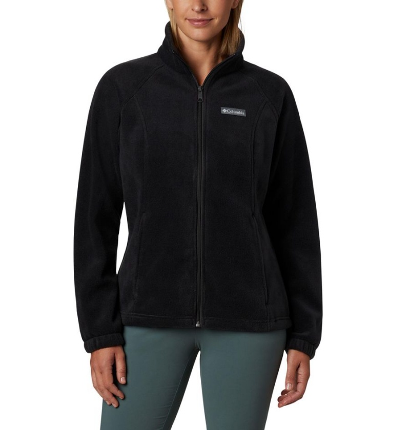 Columbia Benton Springs Full Zip Women\'s Fleece Jacket Black | CFNWTJ-078