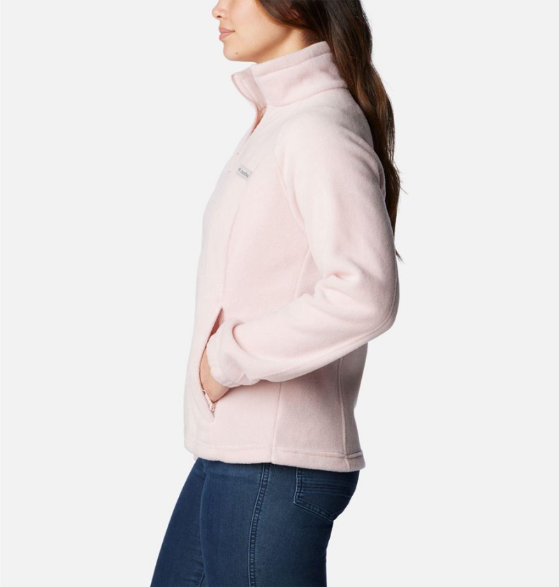 Columbia Benton Springs Full Zip Women's Fleece Jacket Pink | EDULIR-167