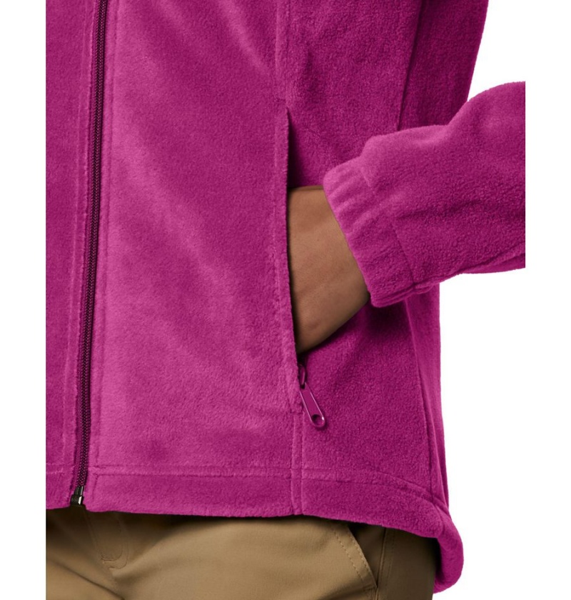 Columbia Benton Springs Full Zip Women's Fleece Jacket Purple | ZMBCYK-418