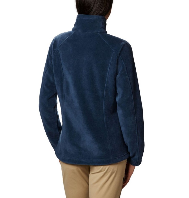 Columbia Benton Springs Full Zip Women's Fleece Jacket Navy | TVULDC-089