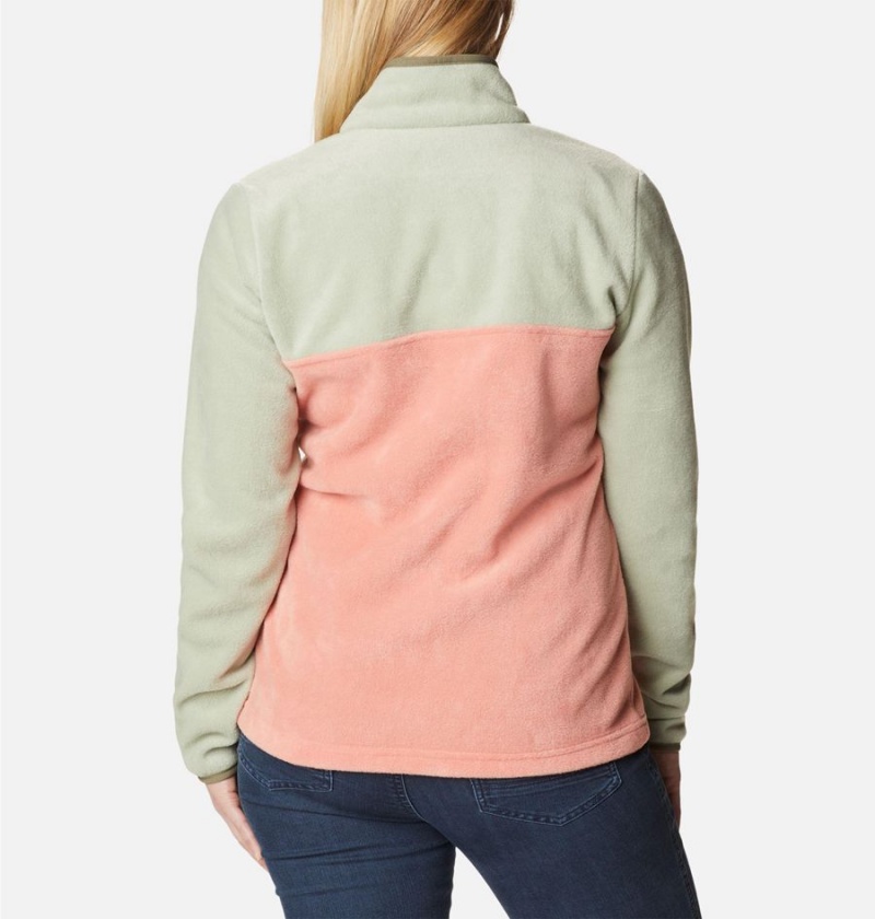Columbia Benton Springs Half Snap Fleece Women's Pullover Coral | YTZSMQ-765