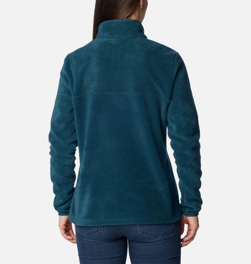 Columbia Benton Springs Half Snap Fleece Women's Pullover Turquoise | UXDBHK-768
