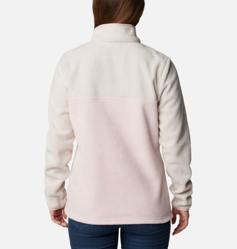 Columbia Benton Springs Half Snap Fleece Women's Pullover Pink | IRUBTQ-916