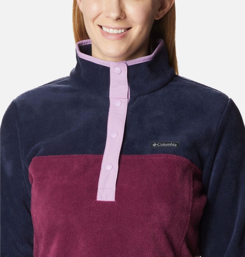 Columbia Benton Springs Half Snap Fleece Women's Pullover Red | SKYIBN-095