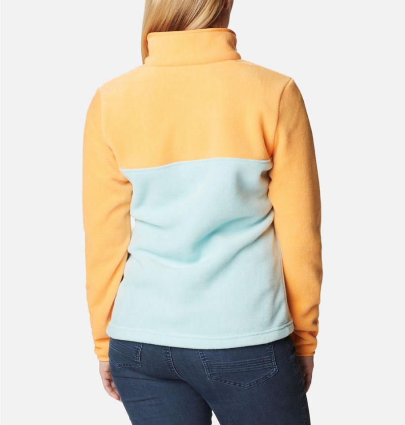 Columbia Benton Springs Half Snap Fleece Women's Pullover Turquoise | HBEPDW-392