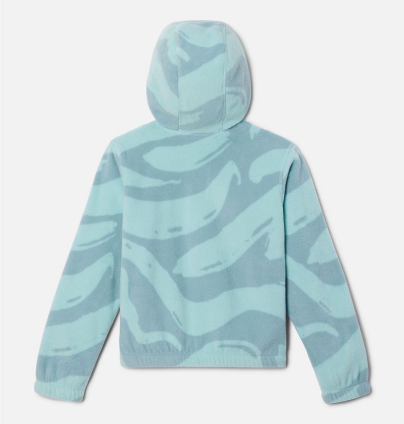 Columbia Benton Springs Half Zip Fleece Pullover Kids' Hoodie Turquoise | AURTOW-219