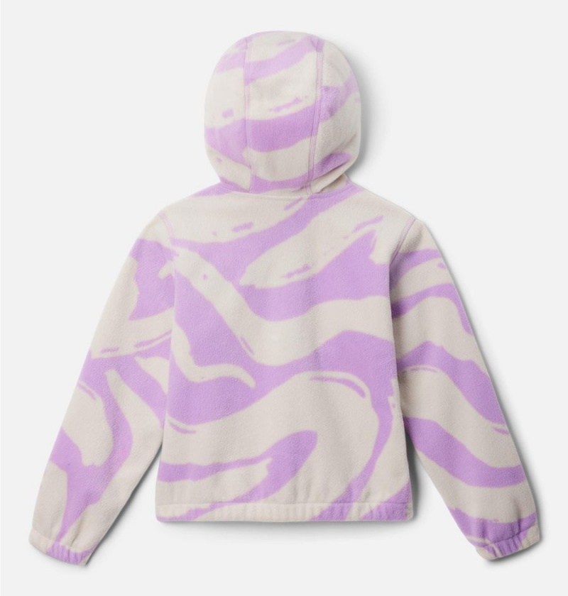 Columbia Benton Springs Half Zip Fleece Pullover Kids' Hoodie Purple | PYQHKL-396