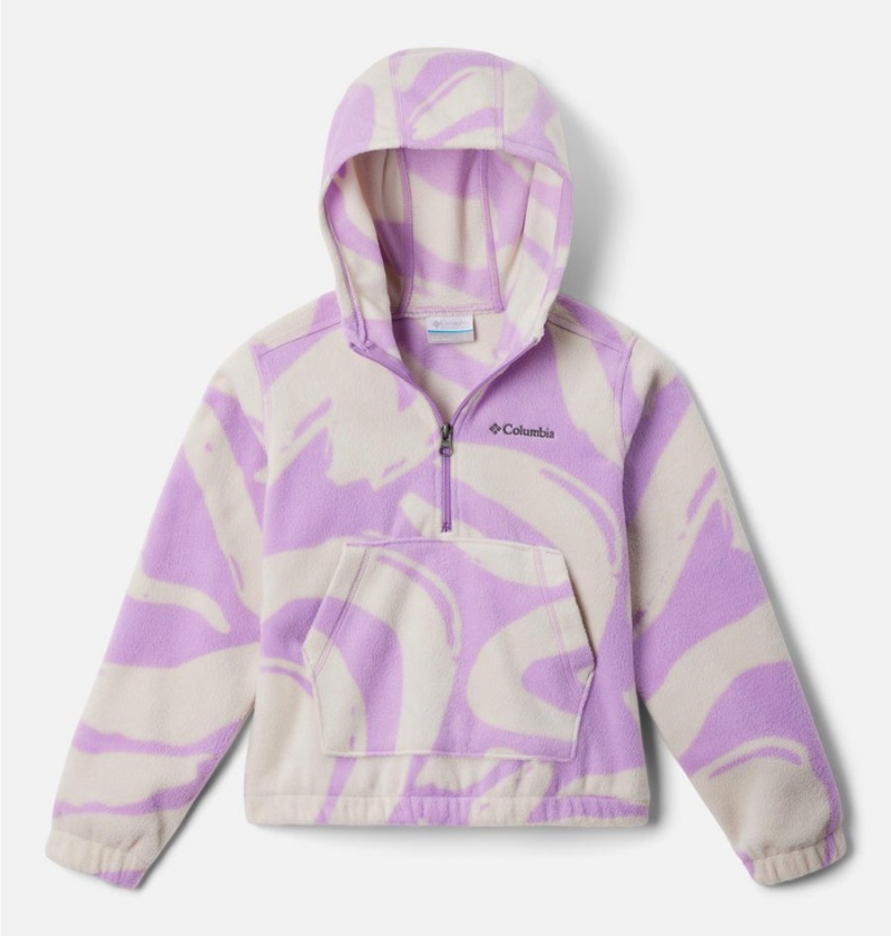 Columbia Benton Springs Half Zip Fleece Pullover Kids\' Hoodie Purple | PYQHKL-396