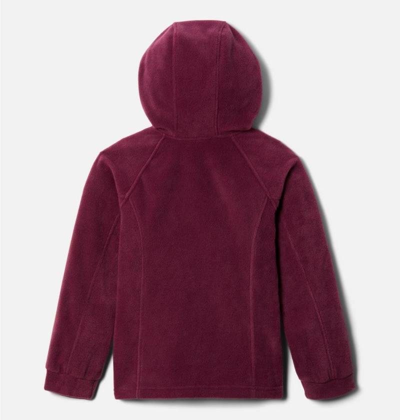 Columbia Benton Springs II Hooded Fleece Kids' Jacket Coral | EGFCOD-924