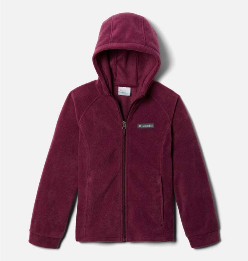 Columbia Benton Springs II Hooded Fleece Kids\' Jacket Coral | EGFCOD-924