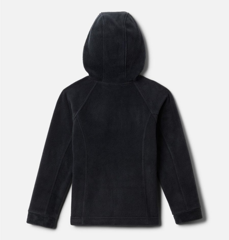 Columbia Benton Springs II Hooded Fleece Kids' Jacket Black | QNCZDV-431