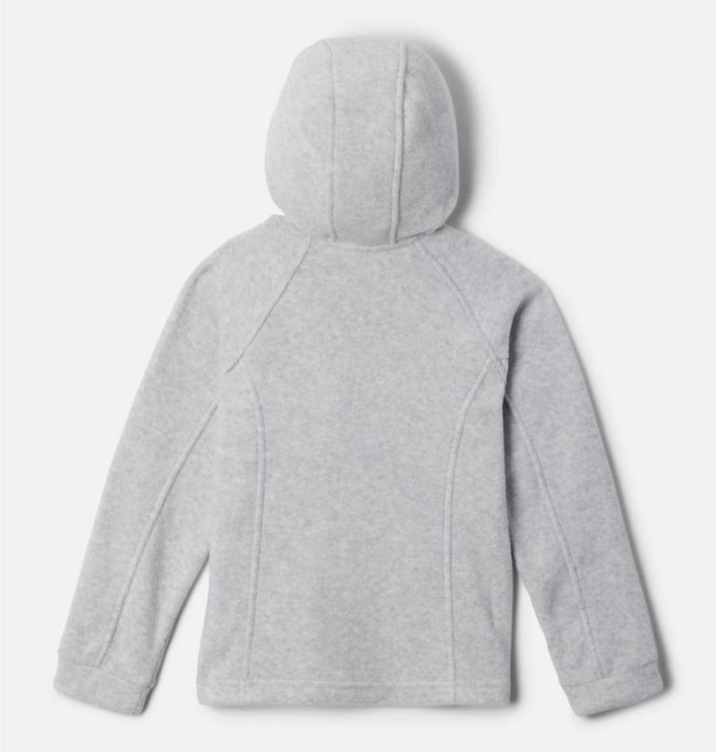 Columbia Benton Springs II Hooded Fleece Kids' Jacket Grey | IOCTNV-321