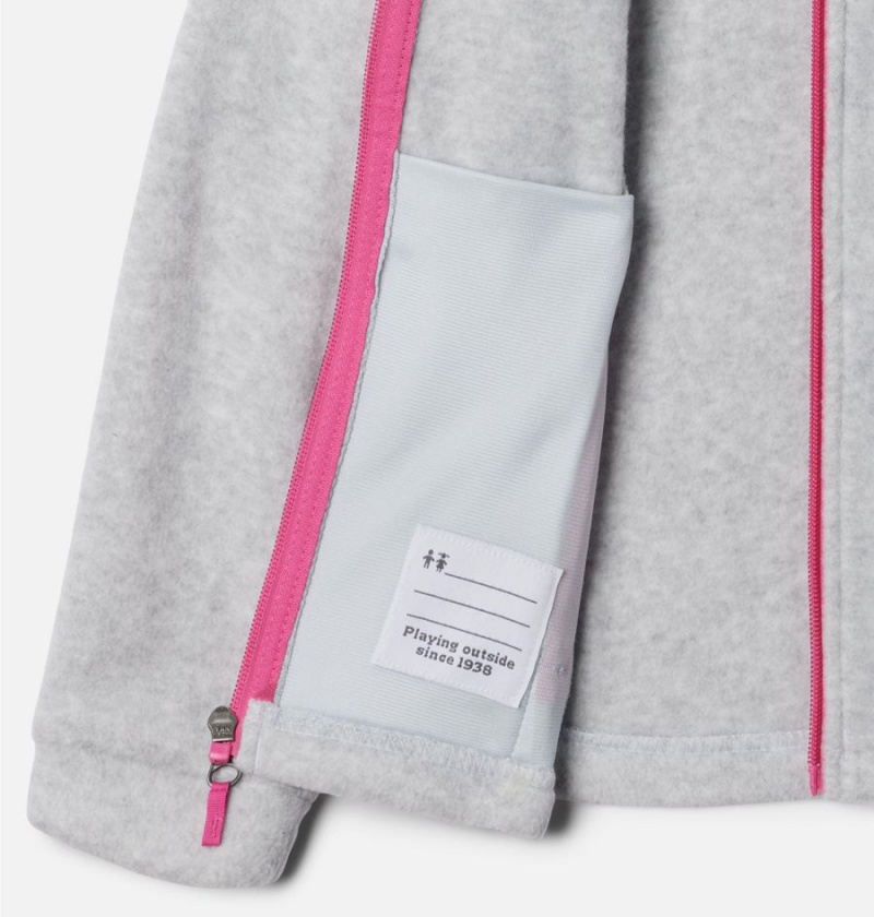 Columbia Benton Springs II Hooded Fleece Kids' Jacket Grey | IOCTNV-321