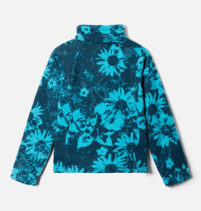 Columbia Benton Springs II Printed Fleece Kids' Jacket Turquoise | AHJRLP-561