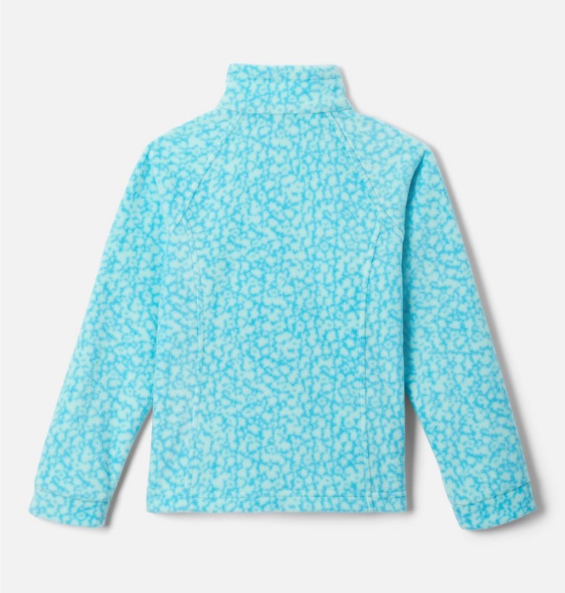 Columbia Benton Springs II Printed Fleece Kids' Jacket Turquoise | KCGOZL-726