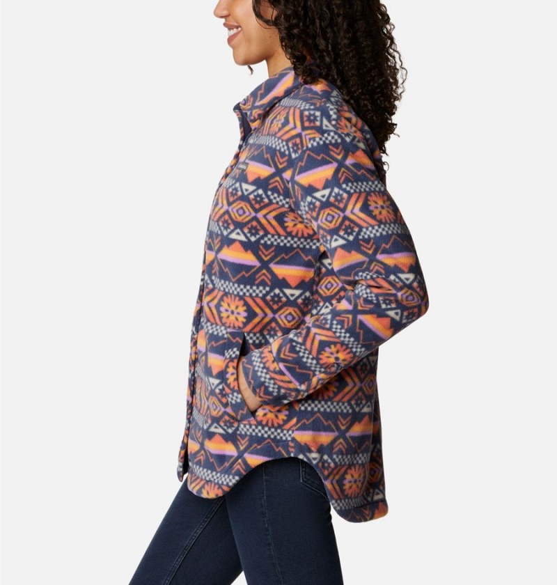 Columbia Benton Springs Shirt Women's Fleece Jacket Coral | MAZEHT-831