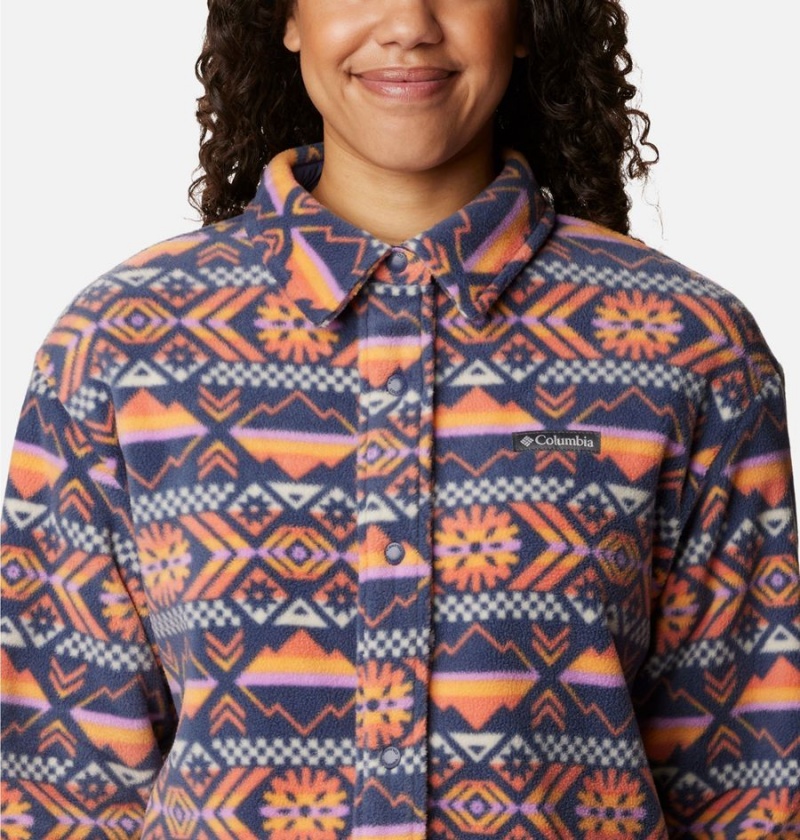 Columbia Benton Springs Shirt Women's Fleece Jacket Coral | MAZEHT-831