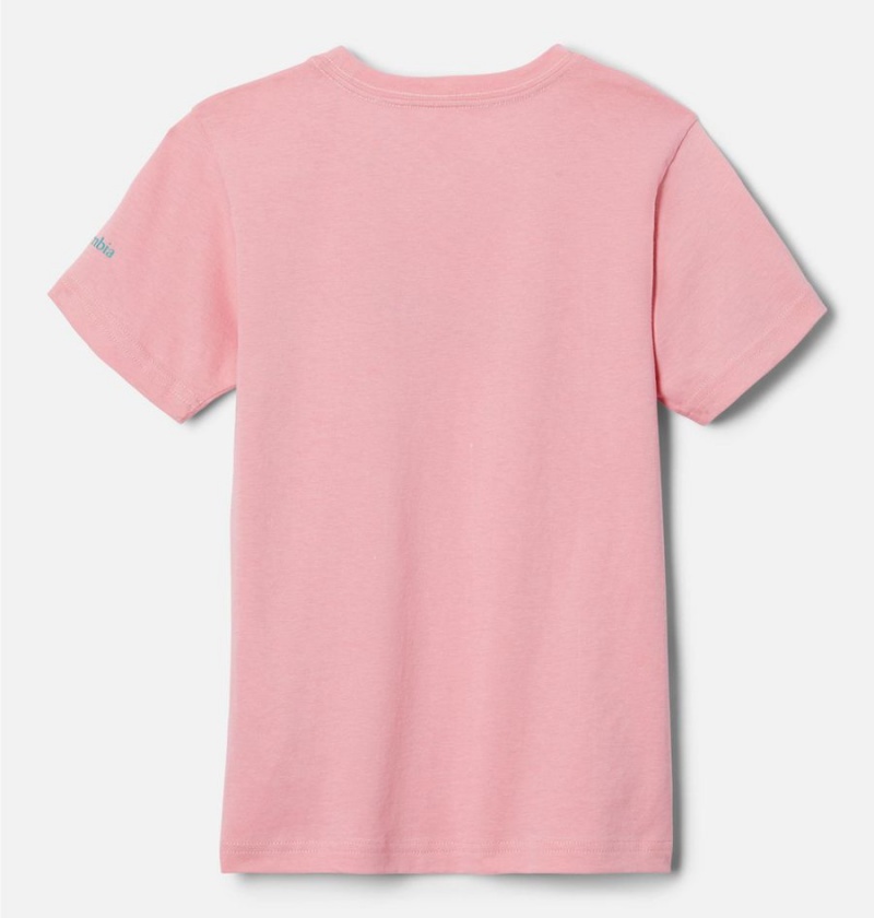 Columbia Bessie Butte Short Sleeve Graphic Kids' T-Shirt Pink | EPSKRW-253