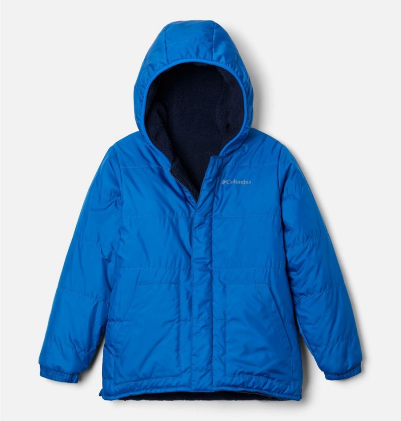 Columbia Big Fir Reversible Kids\' Jacket Blue | ERGIDA-730