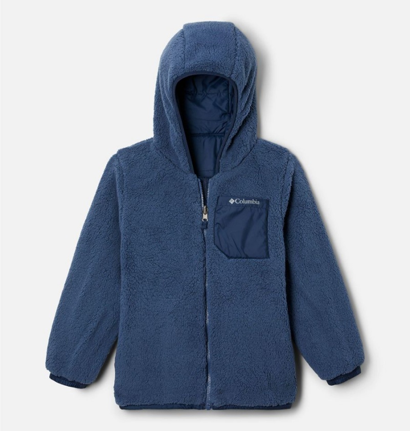 Columbia Big Fir Reversible Kids' Jacket Navy | IXQZMK-759