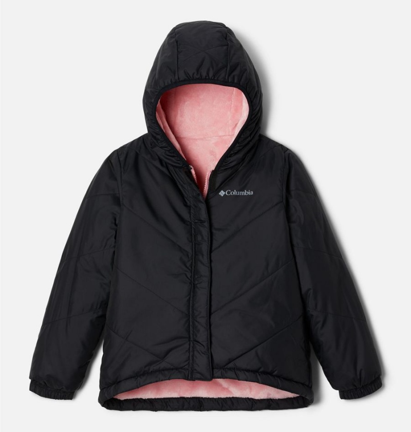 Columbia Big Fir Reversible Kids\' Jacket Black | QLRGIY-981