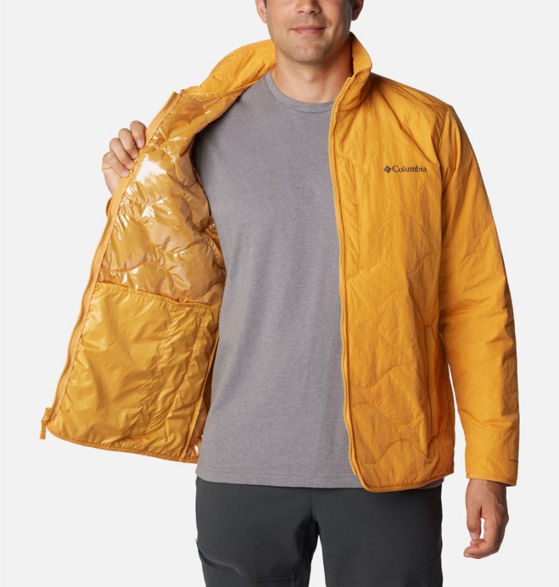 Columbia Birchwood Insulated Men's Puffer Jacket Yellow | NSVLYZ-753