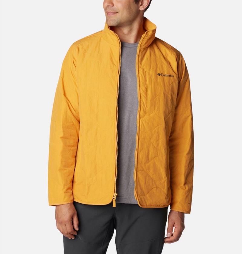 Columbia Birchwood Insulated Men's Puffer Jacket Yellow | NSVLYZ-753