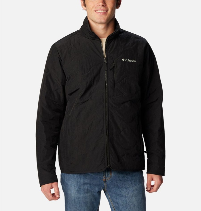 Columbia Birchwood Insulated Men\'s Puffer Jacket Black | FZHPWY-623