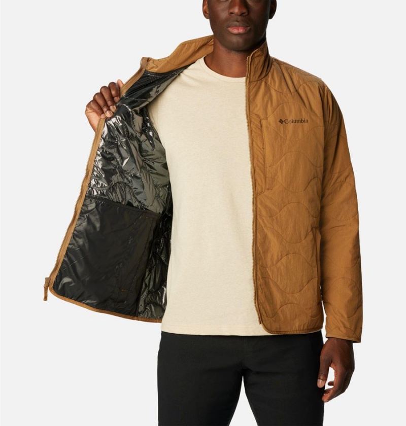 Columbia Birchwood Insulated Men's Puffer Jacket Brown | ZTOVHD-486