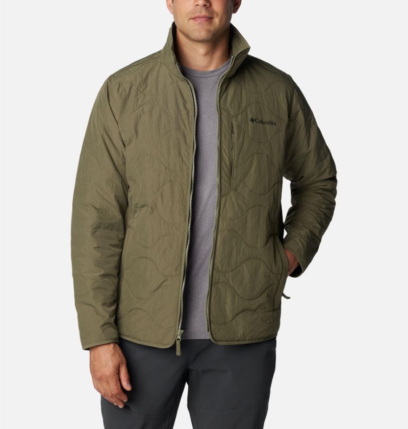 Columbia Birchwood Insulated Men's Puffer Jacket Green | HTSQXN-425