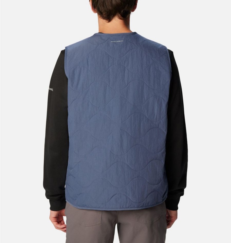 Columbia Birchwood Men's Vest Blue | FTIUYM-146