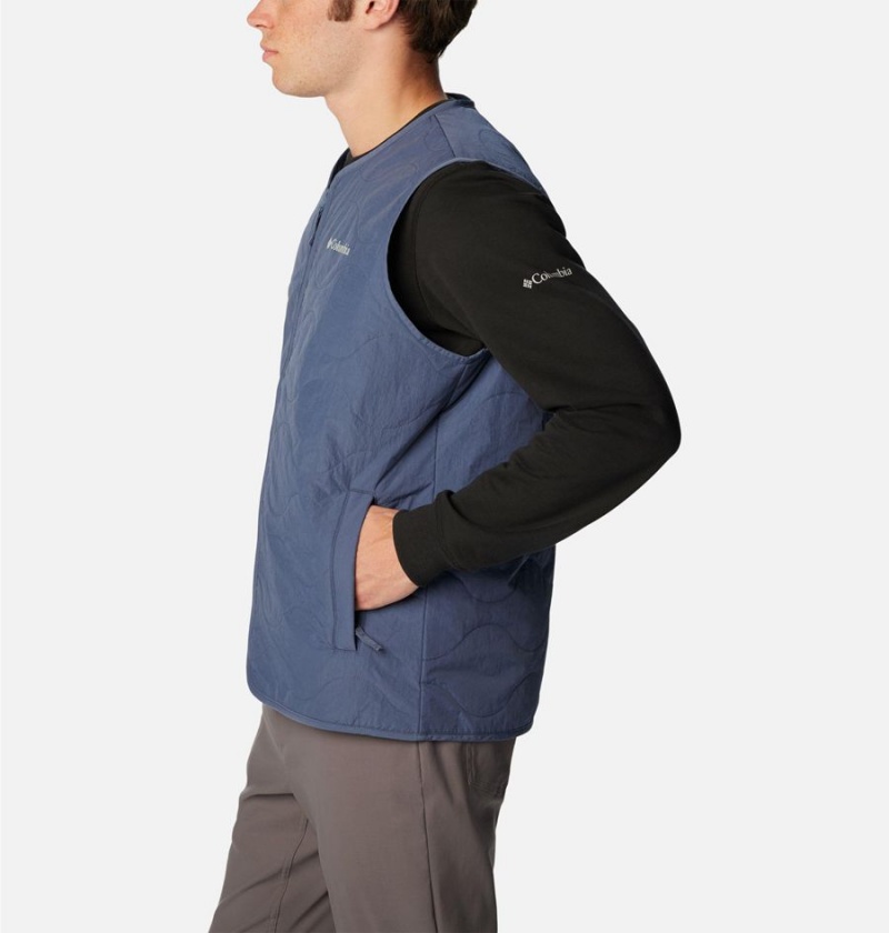 Columbia Birchwood Men's Vest Blue | FTIUYM-146