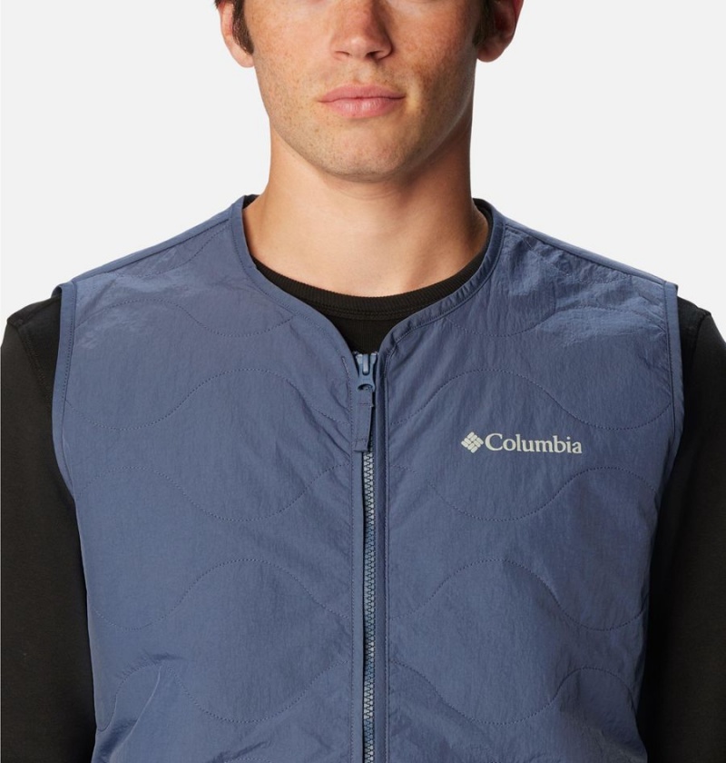 Columbia Birchwood Men's Vest Blue | FTIUYM-146