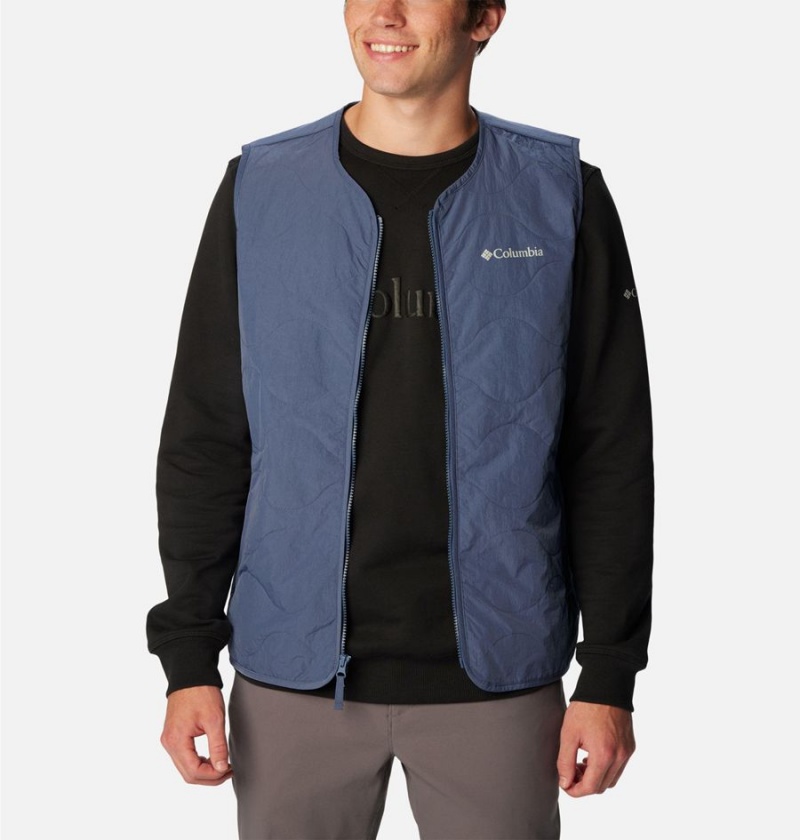 Columbia Birchwood Men's Vest Blue | FTIUYM-146