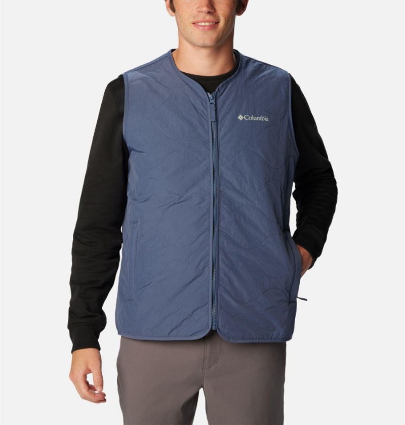 Columbia Birchwood Men\'s Vest Blue | FTIUYM-146